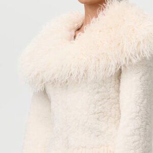Woman' Sherpa Faux Fur Jacket, Ivory